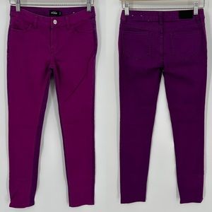 Kate Spade SATURDAYTwo Tone Purple Skinny Jeans Size 25
